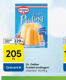 Tesco Dr. Oetker Eredeti pudingpor ajánlat