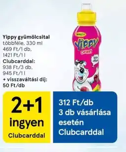 Tesco Yippy gyümölcsital ajánlat