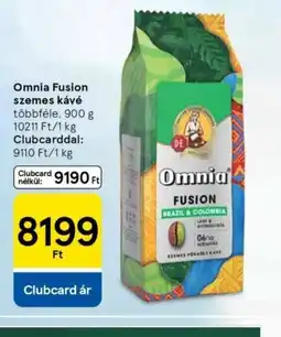 Tesco Omnia Fusion szemes kávé ajánlat