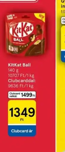 Tesco KitKat Ball ajánlat