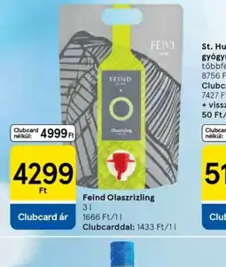 Tesco Feind Olaszrizling ajánlat