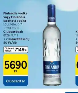 Tesco Finlandia vodka ajánlat