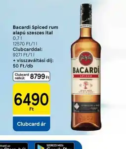 Tesco BACARDI SPICED RUM ajánlat
