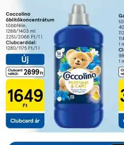 Tesco Coccolino öblítőkoncentrátum ajánlat