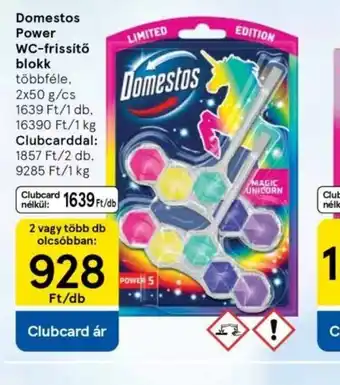 Domestos Power WC-frissítő blokk