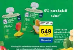 Tesco Gerber baba gyümölcspüré ajánlat