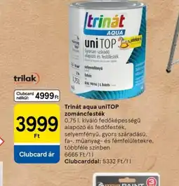 Tesco Trinát aqua uniTOP zománcfesték ajánlat