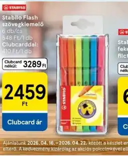 Tesco Stabilo Flash szövegkiemelő ajánlat