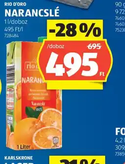 ALDI RIO D'ORO NARANCSLÉ ajánlat