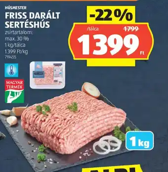 HÚSMESTER FRISS DARÁLT SERTÉSHÚS