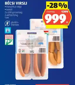 ALDI BÉCSI VIRSLI ajánlat