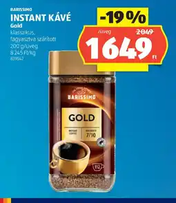ALDI BARISSIMO INSTANT KÁVÉ Gold ajánlat
