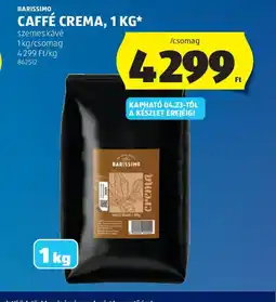 ALDI BARISSIMO CAFFÉ CREMA ajánlat