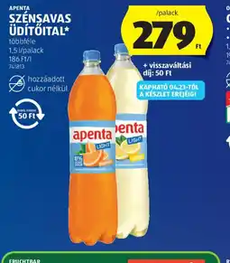 ALDI APENTA SZÉNSAVAS ÜD 1,5 199,33 746711TŐITAL ajánlat