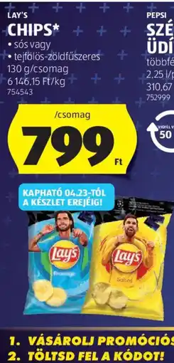 ALDI LAY'S CHIPS ajánlat