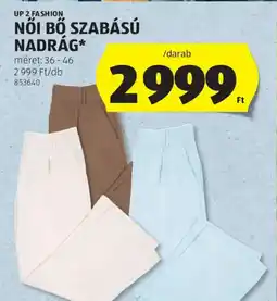 ALDI UP 2 FASHION NŐI BŐ NADRÁG ajánlat