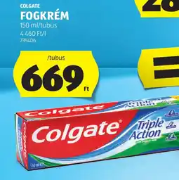 ALDI COLGATE FOGKRÉM ajánlat