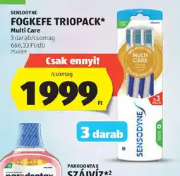 ALDI SENSODYNE FOGKEFE TRIOPACK ajánlat