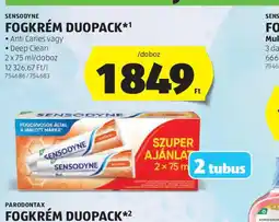 ALDI SENSODYNE FOGKRÉM DUOPACK ajánlat