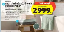 ALDI NOVITESSE FROTTÍRTÖRÜLKÖZŐ VAGY FÜRDŐLEPEDŐ ajánlat