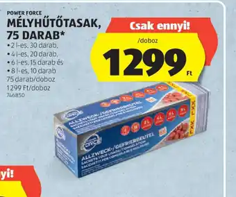 ALDI POWER FORCE MÉLYHŰTŐTASAK ajánlat