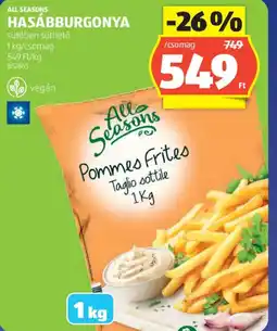 ALDI ALL SEASONS HASÁBBURGONYA ajánlat