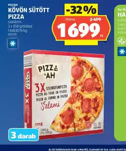 ALDI PIZZAH KÖVÖN SÜTÖTT PIZZA ajánlat