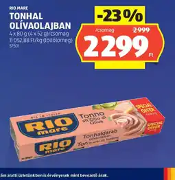 ALDI RIO MARE TONHAL OLÍVAOLAJBAN ajánlat