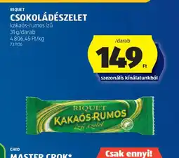 ALDI RIQUET CSOKOLÁDÉSZELET ajánlat