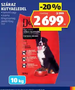 ALDI DARLING SZÁRAZ KUTYAELEDEL ajánlat