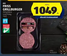 ALDI BBQ FRISS GRILLBURGER ajánlat