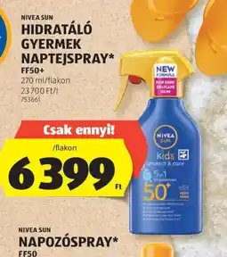 ALDI NIVEA SUN GYERMEK NAPTEJSPRAY ajánlat