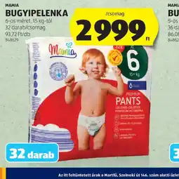 ALDI Mamia Bugyipelenka ajánlat