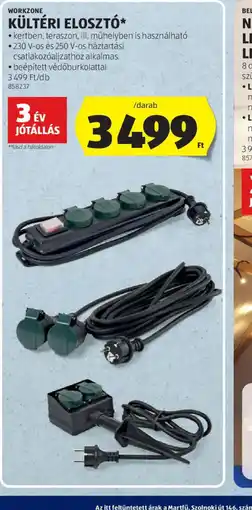 ALDI WORKZONE KÜLTÉRI ELOSZT ajánlat