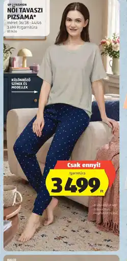 ALDI UP 2 FASHION NŐI PIZSAMA ajánlat
