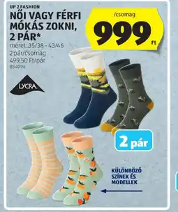 ALDI UP 2 FASHION NŐI VAGY FÉRFI MKÁS ZOKNI ajánlat