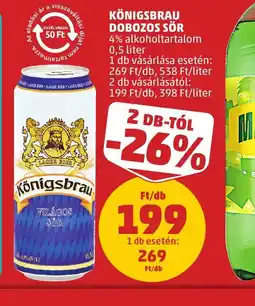 PENNY KÖNIGSBRAU DOBOZOS SÖR ajánlat