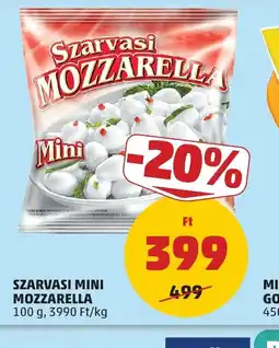 PENNY SZARVASI MINI MOZZARELLA ajánlat