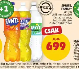 PENNY SPRITE, FANTA üd HUSÉGPONTtőital ajánlat
