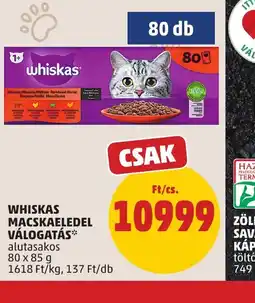 PENNY WHISKAS MACSKAELEDEL VÁLOGATÁS ajánlat