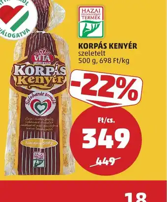 PENNY VITA KORPÁS KENYÉR ajánlat
