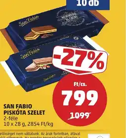 PENNY SAN FABIO PISKTA SZELET ajánlat