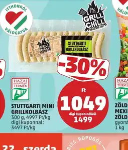PENNY STUTTGARTI MINI GRILLKOLBÁSZ ajánlat