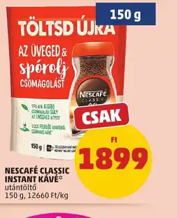 PENNY NESCAFÉ CLASSIC INSTANT KÁVÉ ajánlat