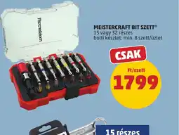 PENNY MEISTERCRAFT BIT SZETT ajánlat