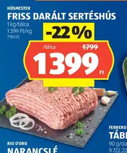 ALDI HÚSMESTER FRISS DARÁLT SERTÉSHÚS ajánlat