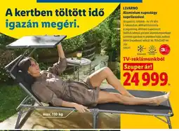 Lidl LIVARNO Alumínium napozágy ajánlat