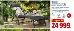 Lidl LIVARNO Alumínium napozágy ajánlat