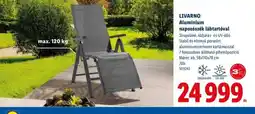 Lidl LIVARNO Alumínium napozszék ajánlat
