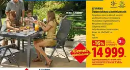 Lidl LIVARNO ÖSSZECSUKHAT ALUMÍNIUMSZÉK ajánlat